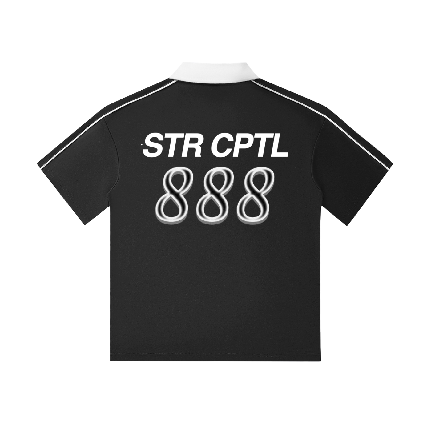Contrast Collar Short-Sleeve Polo Shirt
